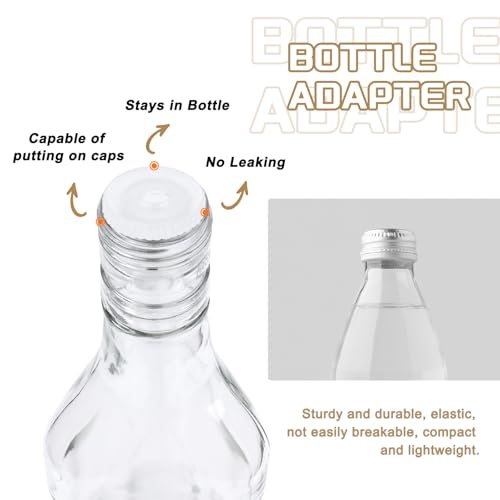 Bottle Adapter 0.83"/21mm Press in Plugs Clear 25Pcs view 4