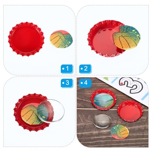Bottle Caps for Crafts, Decorative Bottle Cap Double-Sided Printing for view 5