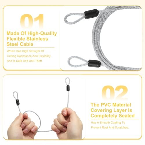 Braided Stainless Steel Coated Safety Wire Rope view 3