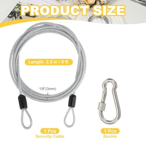 Braided Stainless Steel Coated Safety Wire Rope view 2