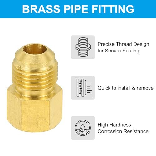 Brass Flare Tube Fitting Coupling, Fuel, Oil view 3