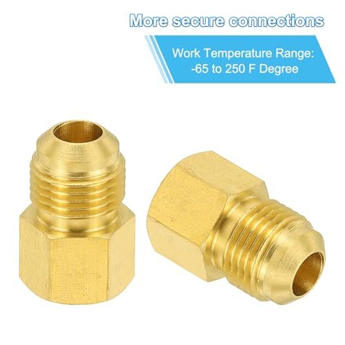 Brass Flare Tube Fitting Coupling, Fuel, Oil view 4