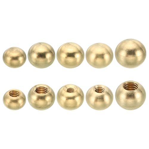 Brass Gold Light Fixture Screws Nut Lamp Decorative Screw Caps Cover — PATIKIL