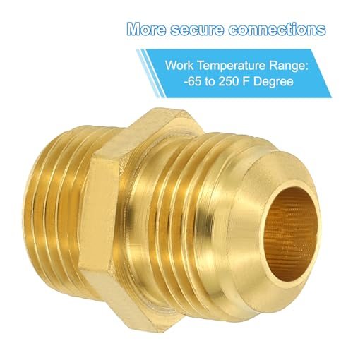 Brass Pipe Fitting Half-union Connector Tubing Adapter Coupler view 4