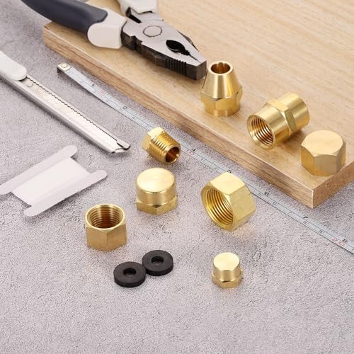 Brass Pipe Fittings 1/4" NPT Male Plug Outer Hex Thread Socket view 5