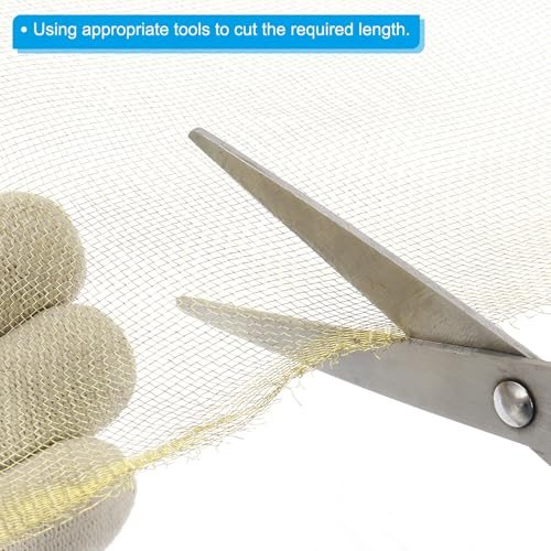 Brass Woven Wire Mesh Screen Roll 39x12, Yellow view 4