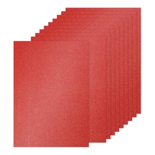 Bright Red Glitter Cardstock Paper, A4 Size, 250gsm — PATIKIL