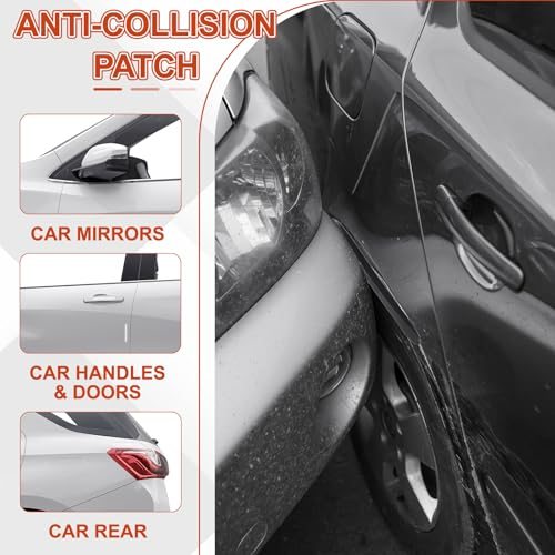 Bumper Guard Strip, 30 Pcs 0.1Inch Anti-Collision Patch Anti-Scratch Rear view 5