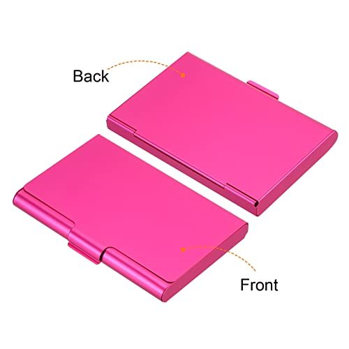 Business Card Holder, 2 Pack Aluminum Metal Card Case Professional Pocket view 4