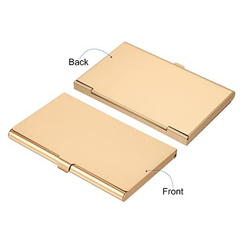 Business Card Holder, Aluminum Alloy Flip Cover Slim Name Cards Case view 3