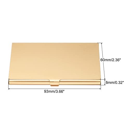 Business Card Holder, Aluminum Alloy Flip Cover Slim Name Cards Case view 2