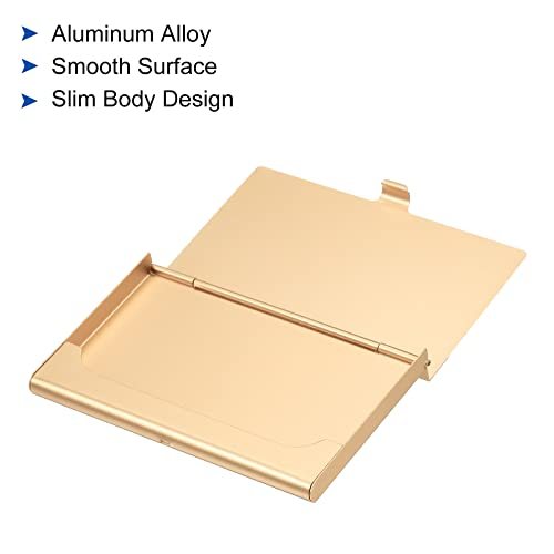 Business Card Holder, Aluminum Alloy Flip Cover Slim Name Cards Case view 4