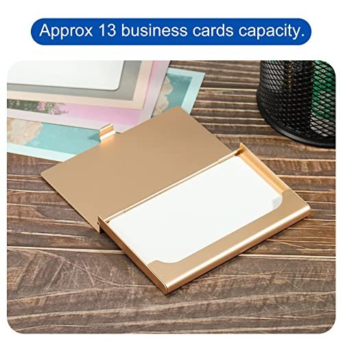 Business Card Holder, Aluminum Alloy Flip Cover Slim Name Cards Case view 5