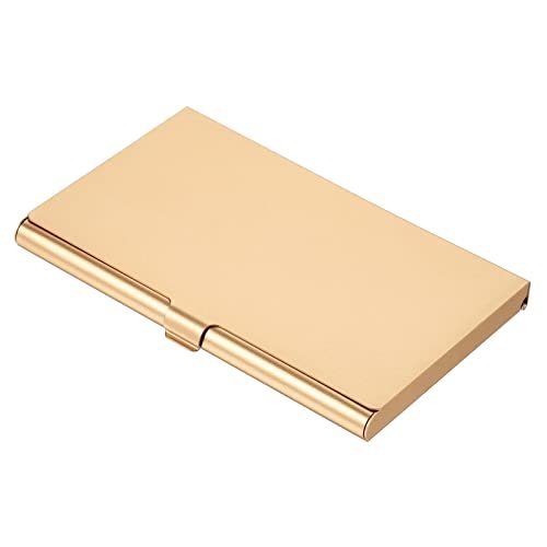 Business Card Holder, Aluminum Alloy Flip Cover Slim Name Cards Case — PATIKIL