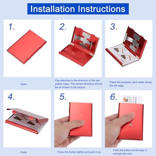 Business Card Holder Thumb Drive Portable Alloy Slide Out Card Case view 3