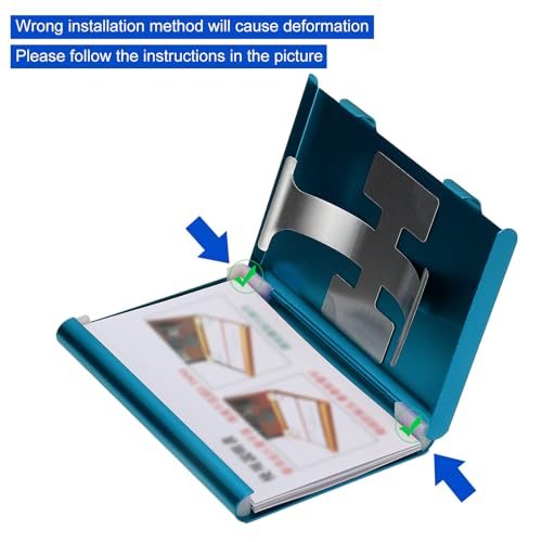 Business Card Holder Thumb Drive Portable Alloy Slide Out Card Case view 4