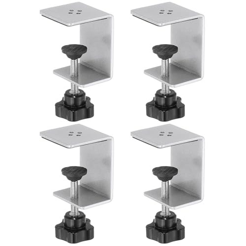 C Clamps, 4 Pcs Heavy Duty Metal Black Desk Clamp Adjustable, Mounting — PATIKIL
