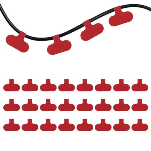 Cable Labels Tags 2.4" Write on Wire Tags Cord Labels Red — PATIKIL