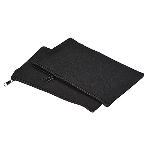 Canvas Zipper Pouch, 10 Pack Blank DIY Zip Bags Pencil Case Organizer — PATIKIL