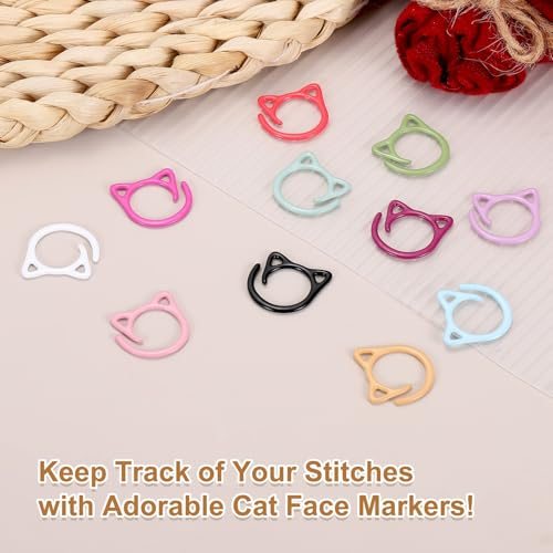 Cat Crochet Stitch Markers, 24 Pack Stitch Marker view 5