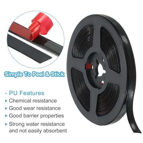 Caulking Trim Strip, 20 Ft Corner Peel and Stick Wall Molding Edging view 3