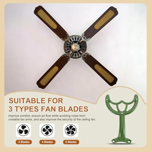 Ceiling Fan Blades Arms Replacement, 5 Pcs 52" Fan Blade Replacement view 5