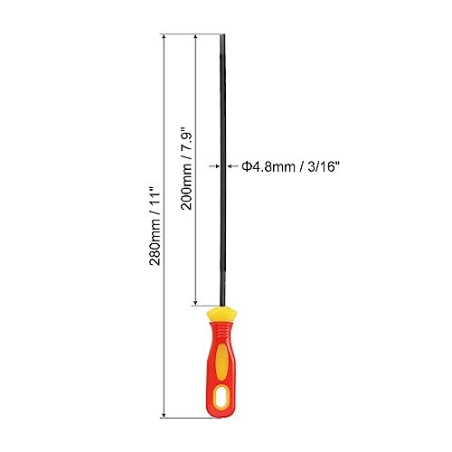 Chainsaw Chain Sharpening File, 3 Pack 3/16-Inch (4.8 Mm) Round Chain Saw view 2