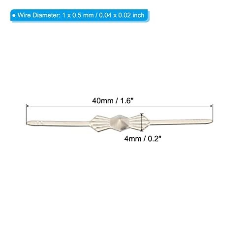 Chandelier Connector Clip 200 Pack 40mm/1.6" Length Silver view 2