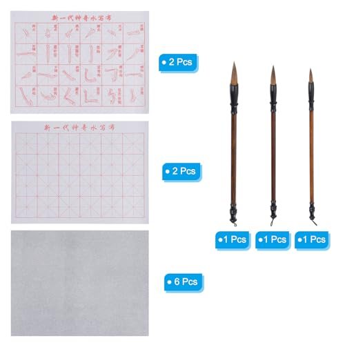 Chinese Calligraphy Set 13x17inch Water Writing Cloth No Ink, Reusable view 3