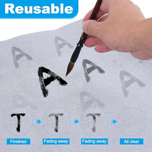 Chinese Calligraphy Set 13x17inch Water Writing Cloth No Ink, Reusable view 4