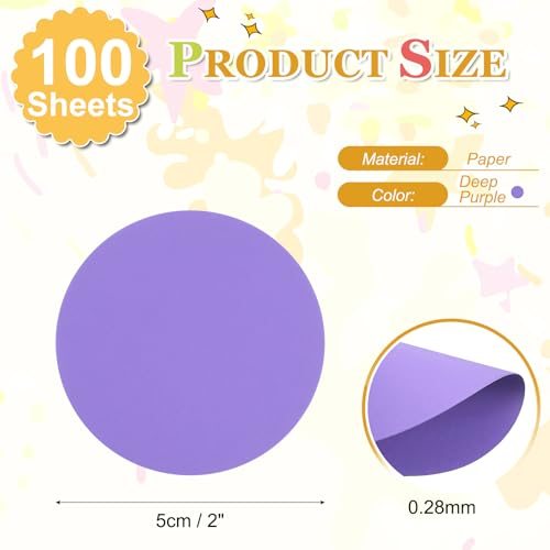 Circle Card Stock, Cutouts Paper Coaster view 2