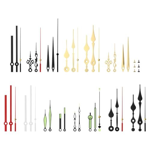 Clock Hands Kits Clock Mechanism Movement Aluminum — PATIKIL