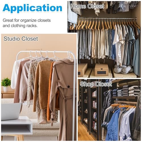 Clothes Dividers for Hanging Clothes, 40 Pack 8 Sizes Rectangle view 5