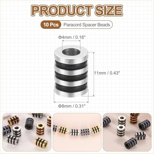 Column Beads Grooved Tube Loose Column Spacer Beads view 2