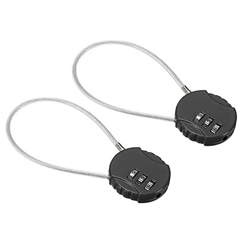 Combination Lock 8 Inch, 2 Pcs 3 Digit Outdoor Waterproof Code Padlock — PATIKIL