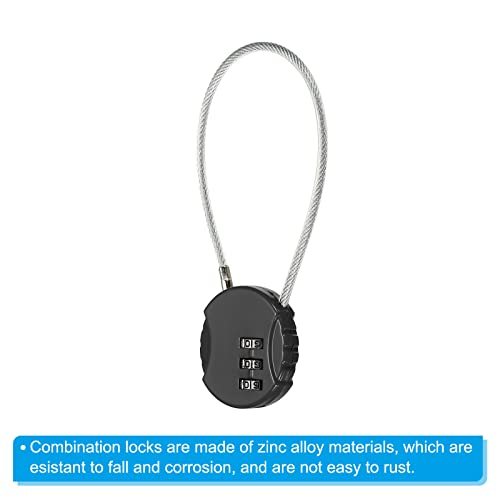 Combination Lock 8 Inch, 2 Pcs 3 Digit Outdoor Waterproof Code Padlock view 4