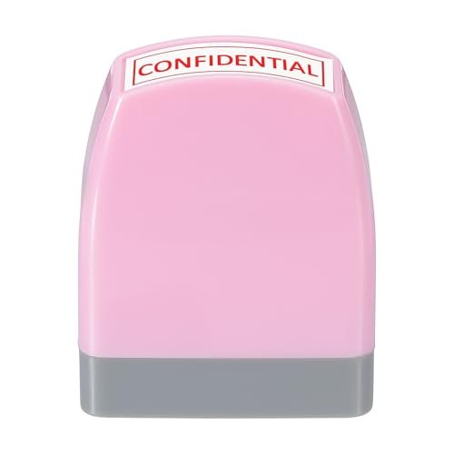 Confidential Notice Stamp Self Inking, Red Ink Office Stamps Pre Inked view 3