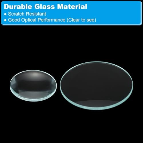 Convex Lens, 300 50mm Focal Length 50/30mm (1.97/1.18") Diameter Round view 5