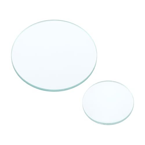 Convex Lens, 300 50mm Focal Length 50/30mm (1.97/1.18") Diameter Round — PATIKIL