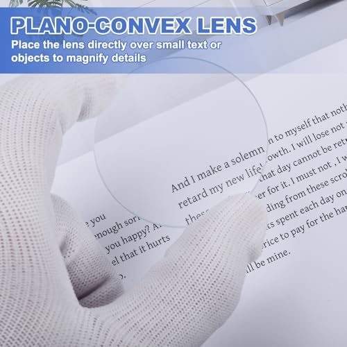 Convex Lens 5cm OD 30cm Focal Length Magnifier Lens Optical, Lenses view 4