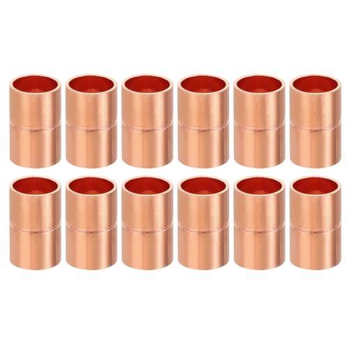 Copper Coupling Fittings 3/8"ID 12Pcs — PATIKIL
