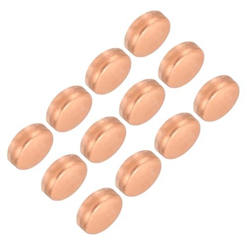 Copper Pipe End Cap Copper Fitting Cap Sweat Plug 5/8 IN ID 12Pcs — PATIKIL
