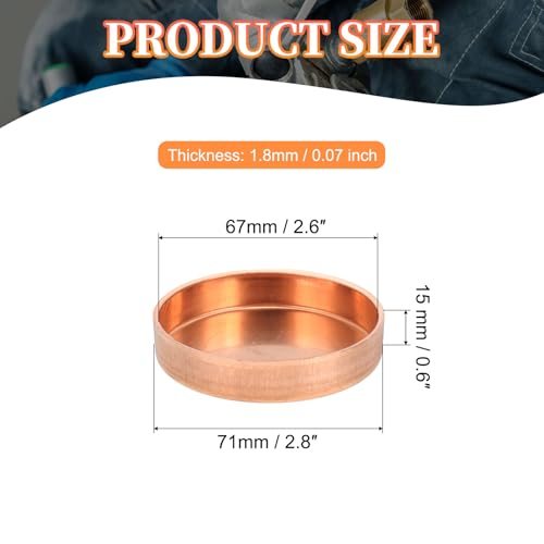 Copper Pipe End Cap, Sweat Plug Solder Connection view 2