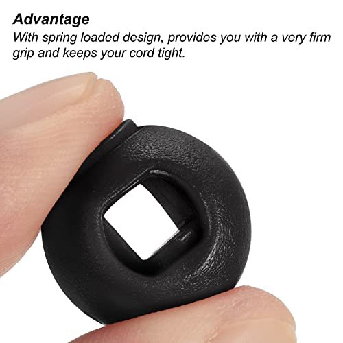 Cord Locks, 100 Pack Ball Spring Toggle Stopper view 4