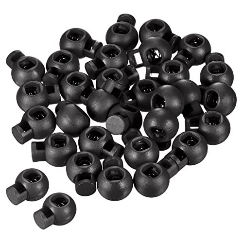 Cord Locks, 100 Pack Ball Spring Toggle Stopper — PATIKIL