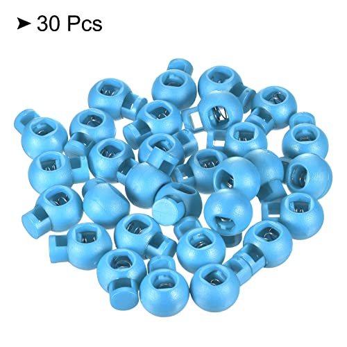 Cord Locks Ball Spring Toggle Stopper Lake Blue view 3