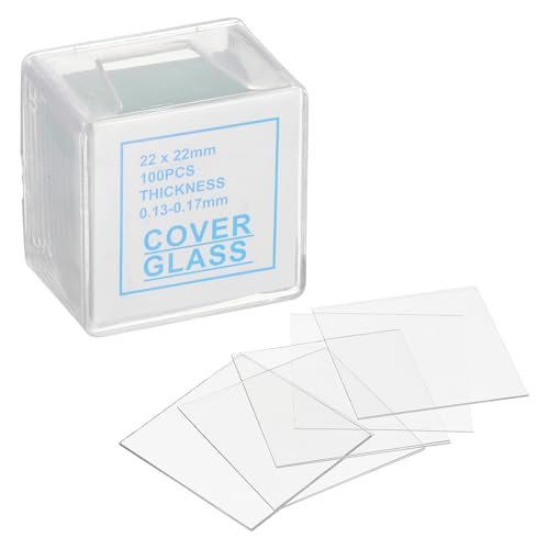 Cover Slips for Microscope Slides, 22x22mm — PATIKIL