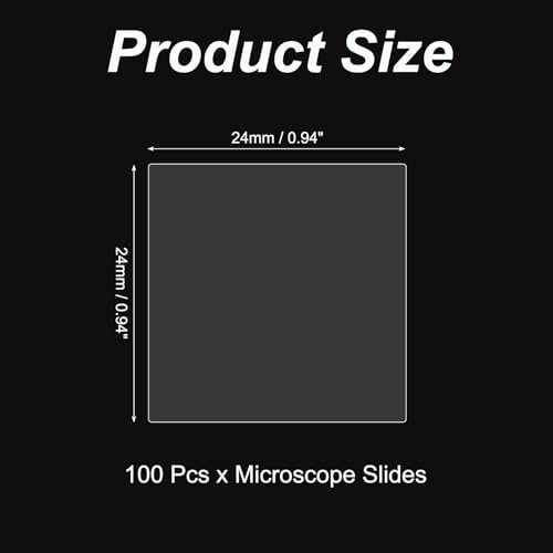 Cover Slips for Microscope Slides, 24x24mm view 2