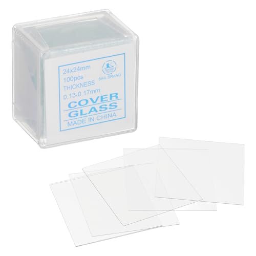 Cover Slips for Microscope Slides, 24x24mm — PATIKIL