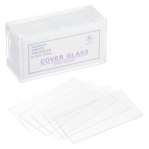 Cover Slips for Microscope Slides, 24x50mm — PATIKIL
